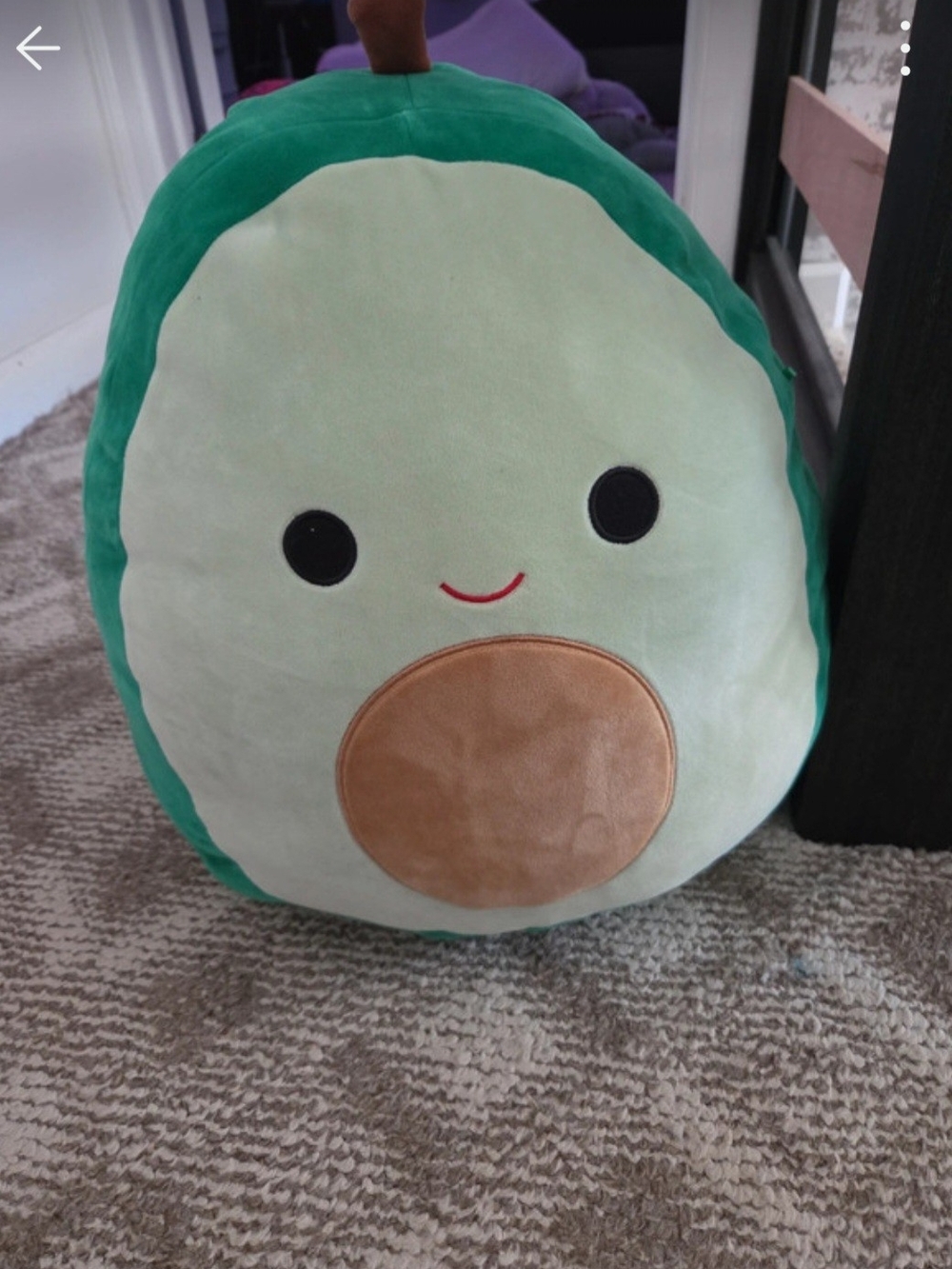 Squishmallows Green & Cream Avocado Plush with Brown Pit